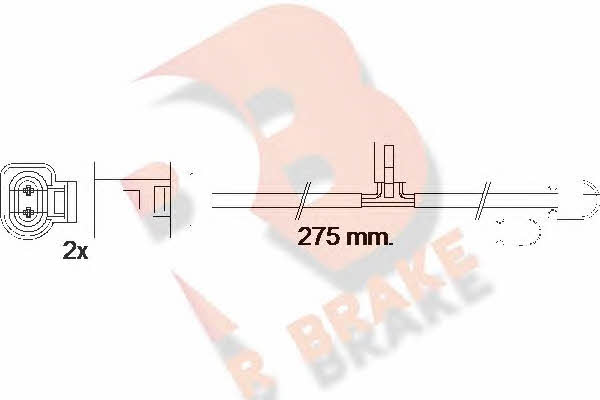 R Brake 610565RB Warning contact, brake pad wear 610565RB: Buy near me in Poland at 2407.PL - Good price!