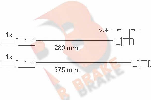 R Brake 610261RB Датчик износа тормозных колодок 610261RB: Отличная цена - Купить в Польше на 2407.PL!