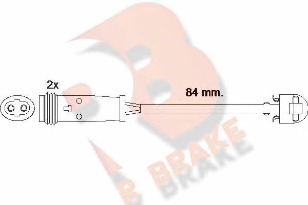 R Brake 610484RB Датчик износа тормозных колодок 610484RB: Отличная цена - Купить в Польше на 2407.PL!