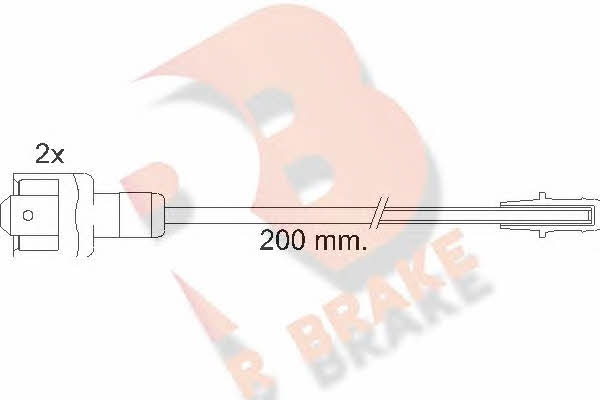 R Brake 610117RB Warning contact, brake pad wear 610117RB: Buy near me in Poland at 2407.PL - Good price!