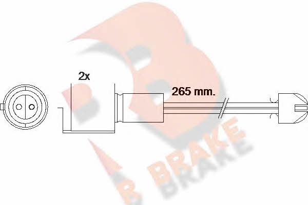 R Brake 610089RB Датчик износа тормозных колодок 610089RB: Отличная цена - Купить в Польше на 2407.PL!