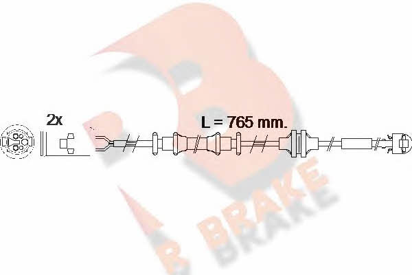 R Brake 610535RB Warning contact, brake pad wear 610535RB: Buy near me in Poland at 2407.PL - Good price!