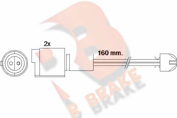 R Brake 610090RB Датчик износа тормозных колодок 610090RB: Отличная цена - Купить в Польше на 2407.PL!