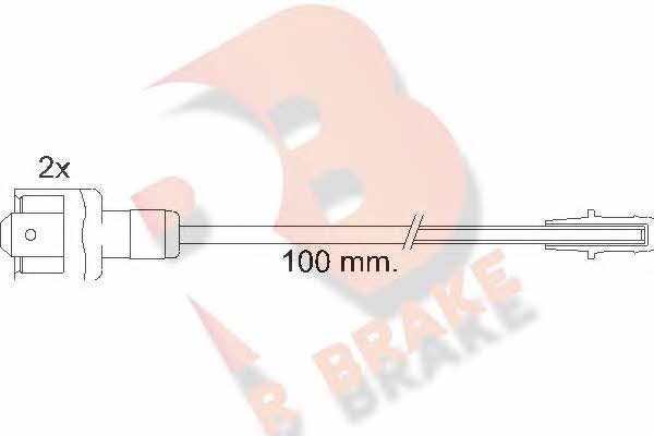 R Brake 610010RB Warning contact, brake pad wear 610010RB: Buy near me in Poland at 2407.PL - Good price!
