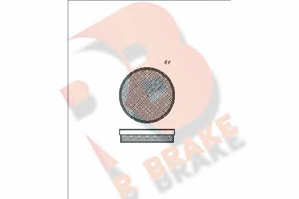 R Brake RB0125 Brake Pad Set, disc brake RB0125: Buy near me in Poland at 2407.PL - Good price!