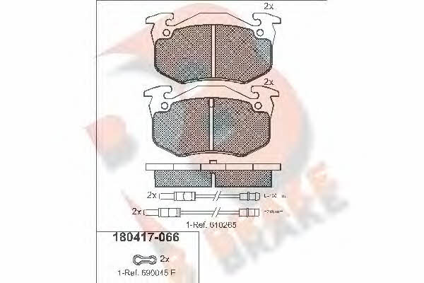 R Brake RB0417 Klocki hamulcowe, zestaw RB0417: Dobra cena w Polsce na 2407.PL - Kup Teraz!