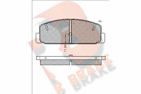 R Brake RB0785 Brake Pad Set, disc brake RB0785: Buy near me in Poland at 2407.PL - Good price!