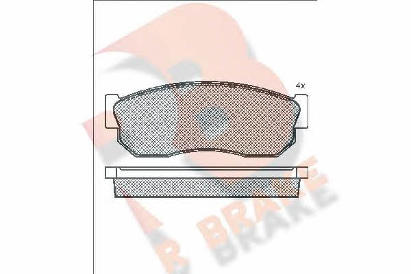 R Brake RB0409 Brake Pad Set, disc brake RB0409: Buy near me in Poland at 2407.PL - Good price!