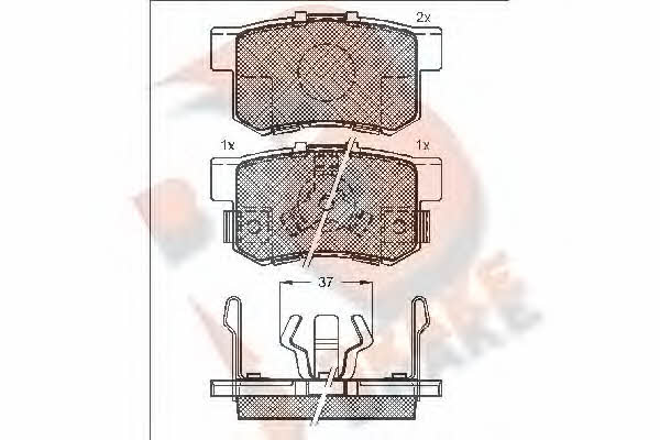 R Brake RB1718 Тормозные колодки дисковые, комплект RB1718: Купить в Польше - Отличная цена на 2407.PL!