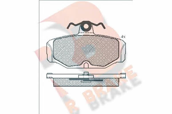 R Brake RB0618 Brake Pad Set, disc brake RB0618: Buy near me in Poland at 2407.PL - Good price!