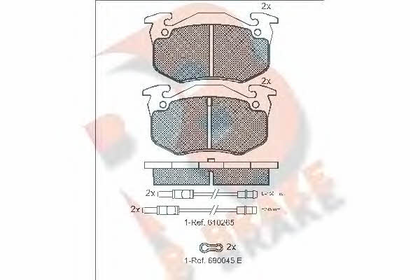 R Brake RB0417-066 Klocki hamulcowe, zestaw RB0417066: Dobra cena w Polsce na 2407.PL - Kup Teraz!