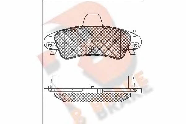 R Brake RB1735-204 Тормозные колодки дисковые, комплект RB1735204: Отличная цена - Купить в Польше на 2407.PL!