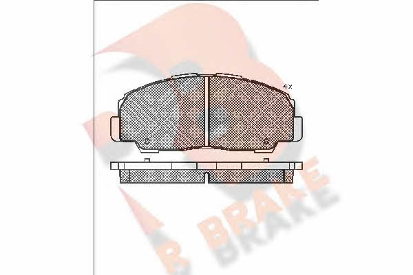 R Brake RB1022 Brake Pad Set, disc brake RB1022: Buy near me in Poland at 2407.PL - Good price!