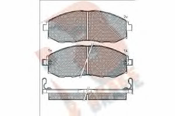 R Brake RB1266 Тормозные колодки дисковые, комплект RB1266: Отличная цена - Купить в Польше на 2407.PL!