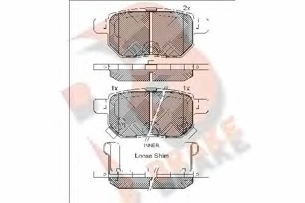 R Brake RB1947 Klocki hamulcowe, zestaw RB1947: Dobra cena w Polsce na 2407.PL - Kup Teraz!