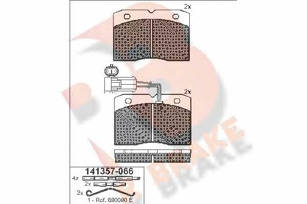 R Brake RB1357 Klocki hamulcowe, zestaw RB1357: Dobra cena w Polsce na 2407.PL - Kup Teraz!