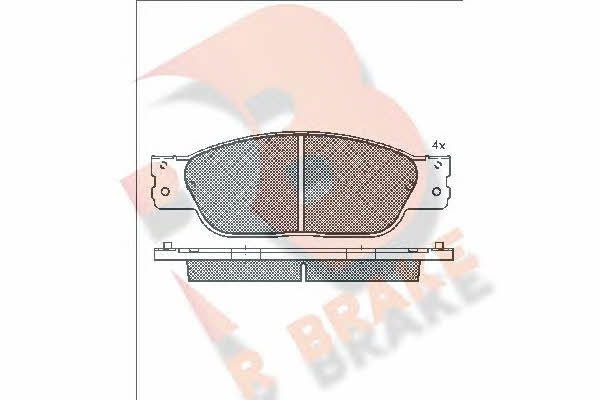 R Brake RB1545 Brake Pad Set, disc brake RB1545: Buy near me in Poland at 2407.PL - Good price!