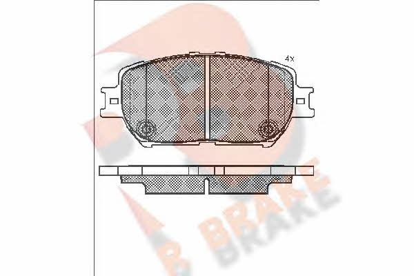 R Brake RB1689 Brake Pad Set, disc brake RB1689: Buy near me in Poland at 2407.PL - Good price!