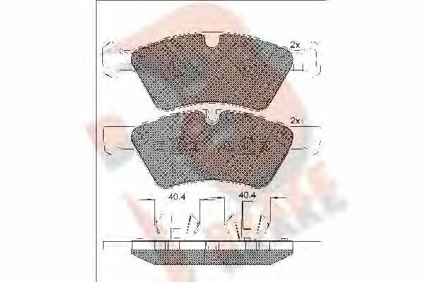 R Brake RB1771 Тормозные колодки дисковые, комплект RB1771: Отличная цена - Купить в Польше на 2407.PL!