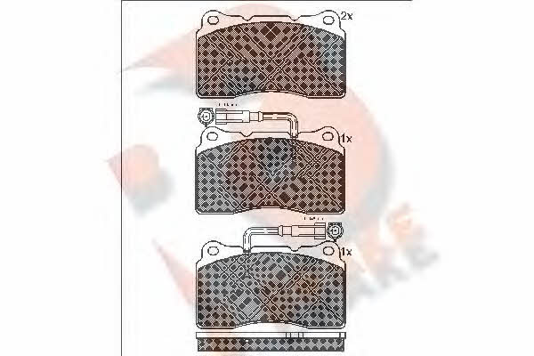 R Brake RB1279 Brake Pad Set, disc brake RB1279: Buy near me in Poland at 2407.PL - Good price!