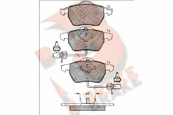 R Brake RB1331 Тормозные колодки дисковые, комплект RB1331: Отличная цена - Купить в Польше на 2407.PL!