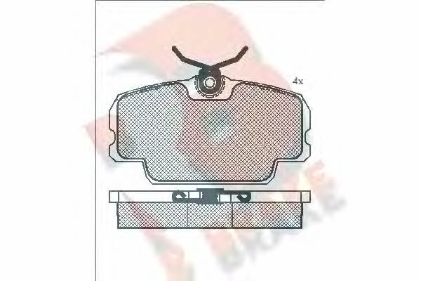 R Brake RB0419 Brake Pad Set, disc brake RB0419: Buy near me in Poland at 2407.PL - Good price!