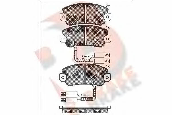 R Brake RB0658 Brake Pad Set, disc brake RB0658: Buy near me in Poland at 2407.PL - Good price!