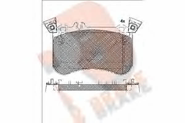 R Brake RB2042-203 Гальмівні колодки, комплект RB2042203: Приваблива ціна - Купити у Польщі на 2407.PL!