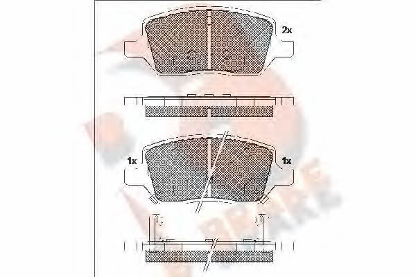 R Brake RB2083 Brake Pad Set, disc brake RB2083: Buy near me at 2407.PL in Poland at an Affordable price!