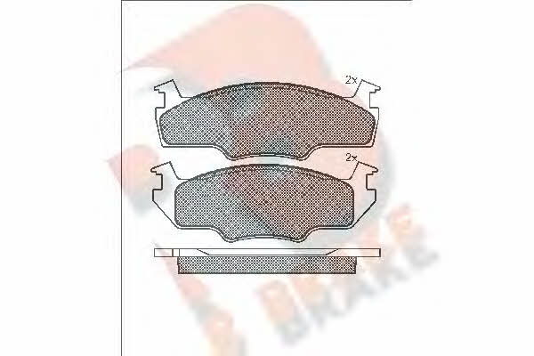 R Brake RB0333 Brake Pad Set, disc brake RB0333: Buy near me in Poland at 2407.PL - Good price!