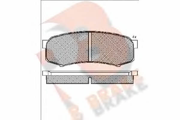 R Brake RB1027 Brake Pad Set, disc brake RB1027: Buy near me at 2407.PL in Poland at an Affordable price!