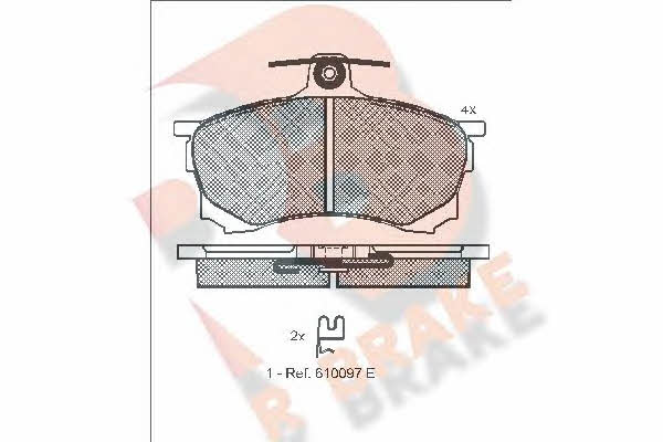R Brake RB1117 Brake Pad Set, disc brake RB1117: Buy near me in Poland at 2407.PL - Good price!