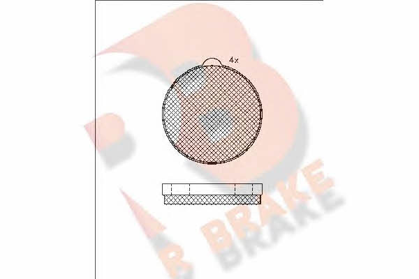 R Brake RB0245 Гальмівні колодки, комплект RB0245: Приваблива ціна - Купити у Польщі на 2407.PL!