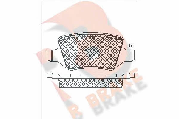 R Brake RB1510 Brake Pad Set, disc brake RB1510: Buy near me in Poland at 2407.PL - Good price!