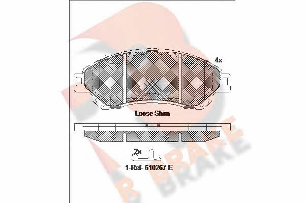 R Brake RB2175 Brake Pad Set, disc brake RB2175: Buy near me in Poland at 2407.PL - Good price!