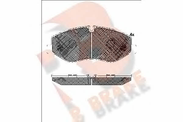 R Brake RB2191 Тормозные колодки дисковые, комплект RB2191: Отличная цена - Купить в Польше на 2407.PL!