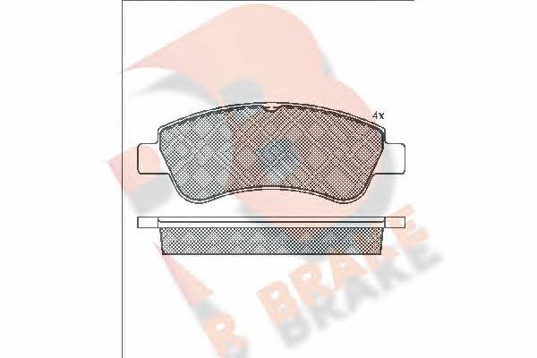 R Brake RB1388 Brake Pad Set, disc brake RB1388: Buy near me in Poland at 2407.PL - Good price!