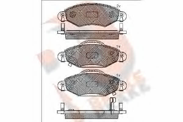 R Brake RB1587 Brake Pad Set, disc brake RB1587: Buy near me in Poland at 2407.PL - Good price!