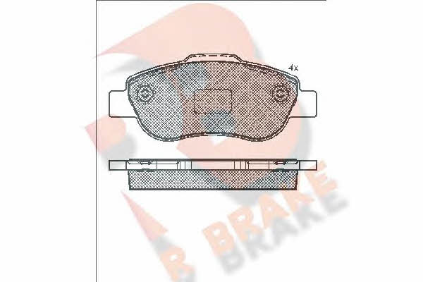 R Brake RB1659 Тормозные колодки дисковые, комплект RB1659: Отличная цена - Купить в Польше на 2407.PL!