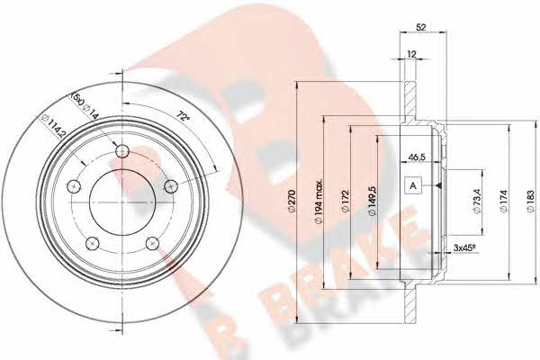 R Brake 78RBD25356 Tarcza hamulcowa 78RBD25356: Dobra cena w Polsce na 2407.PL - Kup Teraz!