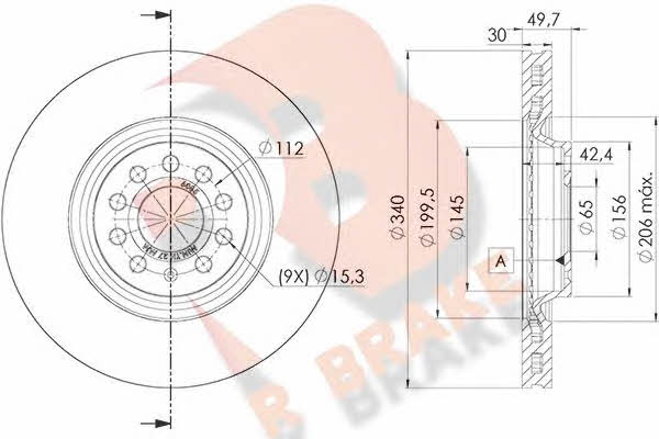 R Brake 78RBD26085 Диск гальмівний 78RBD26085: Приваблива ціна - Купити у Польщі на 2407.PL!