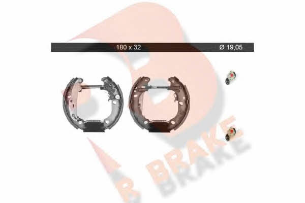 R Brake 79RBKT0028 Brake shoe set 79RBKT0028: Buy near me in Poland at 2407.PL - Good price!