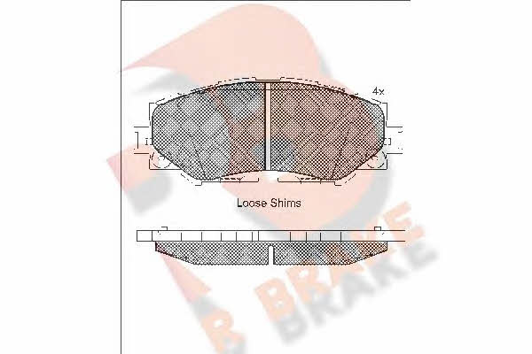 R Brake RB1760 Гальмівні колодки, комплект RB1760: Приваблива ціна - Купити у Польщі на 2407.PL!