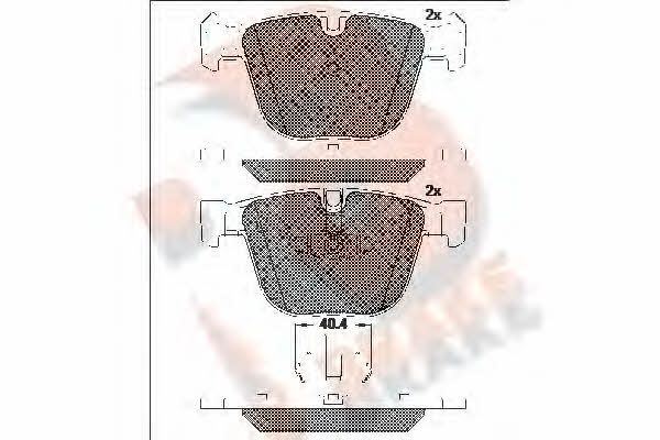 R Brake RB1896 Klocki hamulcowe, zestaw RB1896: Dobra cena w Polsce na 2407.PL - Kup Teraz!