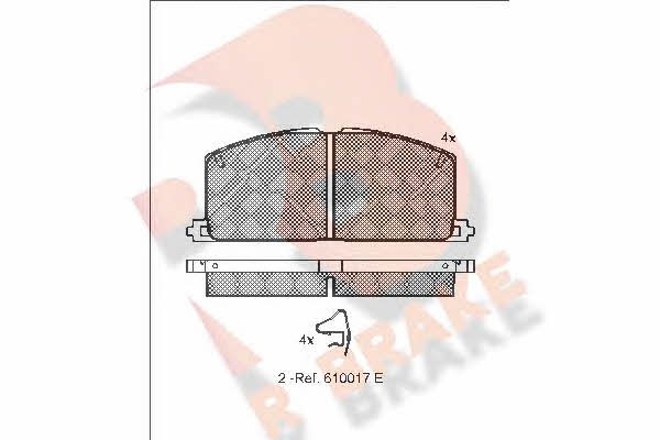 R Brake RB0462 Тормозные колодки дисковые, комплект RB0462: Отличная цена - Купить в Польше на 2407.PL!