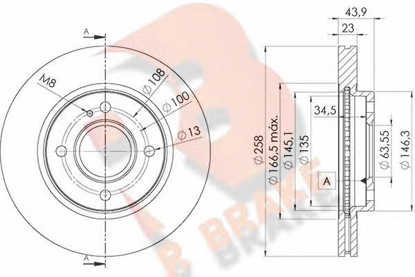 R Brake 78RBD25636 Tarcza hamulcowa 78RBD25636: Dobra cena w Polsce na 2407.PL - Kup Teraz!