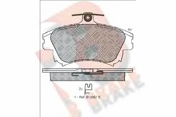 R Brake RB1236 Klocki hamulcowe, zestaw RB1236: Dobra cena w Polsce na 2407.PL - Kup Teraz!