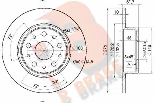 R Brake 78RBD24646 Tarcza hamulcowa tylna, niewentylowana 78RBD24646: Dobra cena w Polsce na 2407.PL - Kup Teraz!