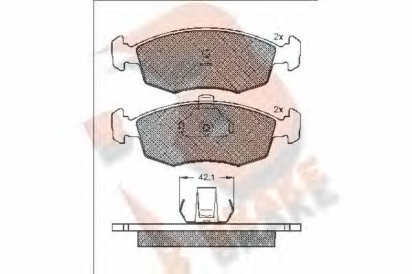 R Brake RB1441 Scheibenbremsbeläge, Set RB1441: Kaufen Sie zu einem guten Preis in Polen bei 2407.PL!