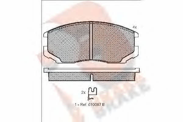 R Brake RB1129 Klocki hamulcowe, zestaw RB1129: Dobra cena w Polsce na 2407.PL - Kup Teraz!